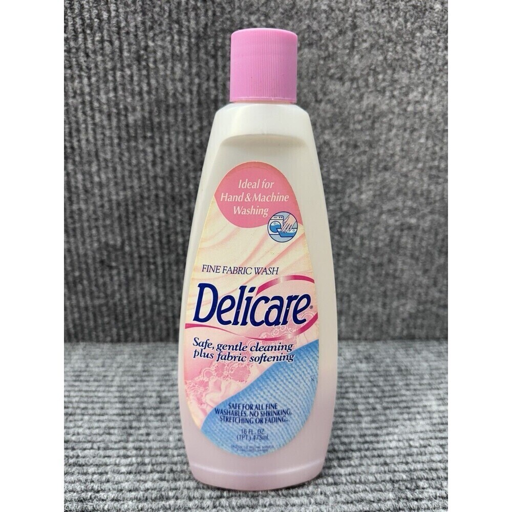Vintage Arm & Hammer Delicare  Liquid Laundry Fine Fabric Wash Softener 2001 Y2K